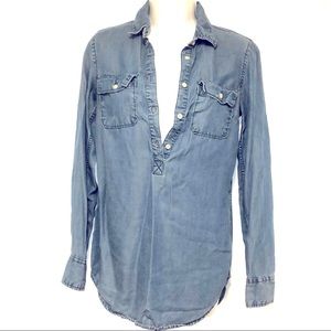 a.n.d ea wy Pullover Denim Shirt